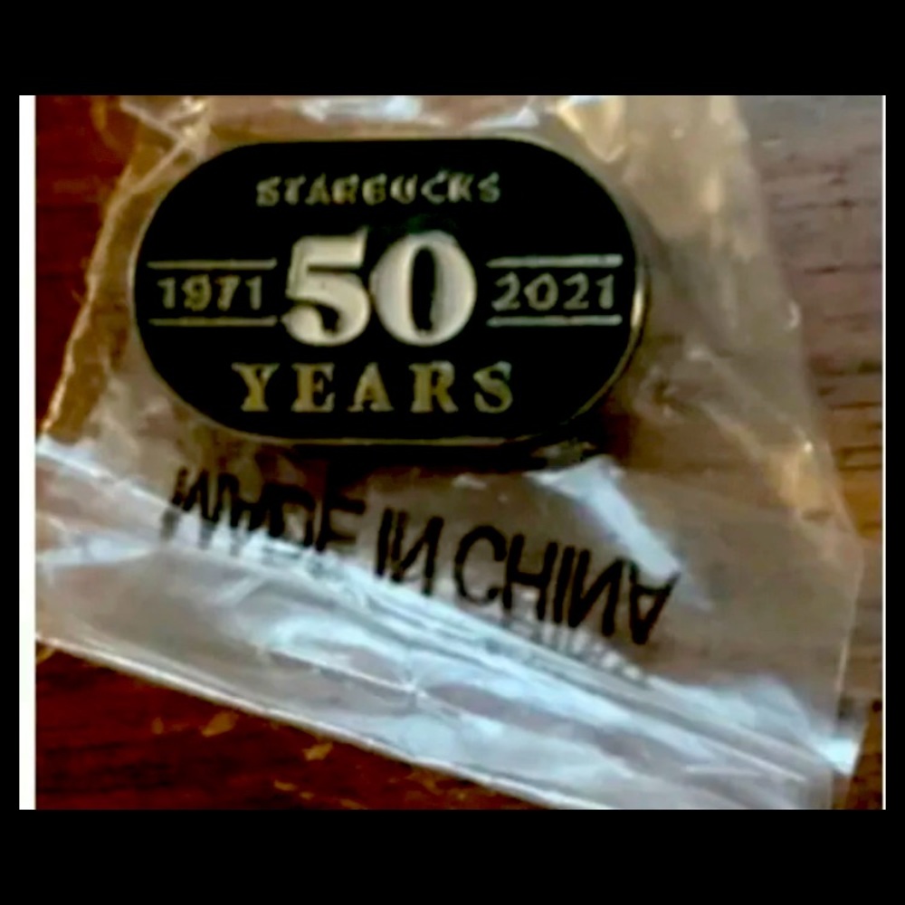 Starbucks 50th anniversary pin